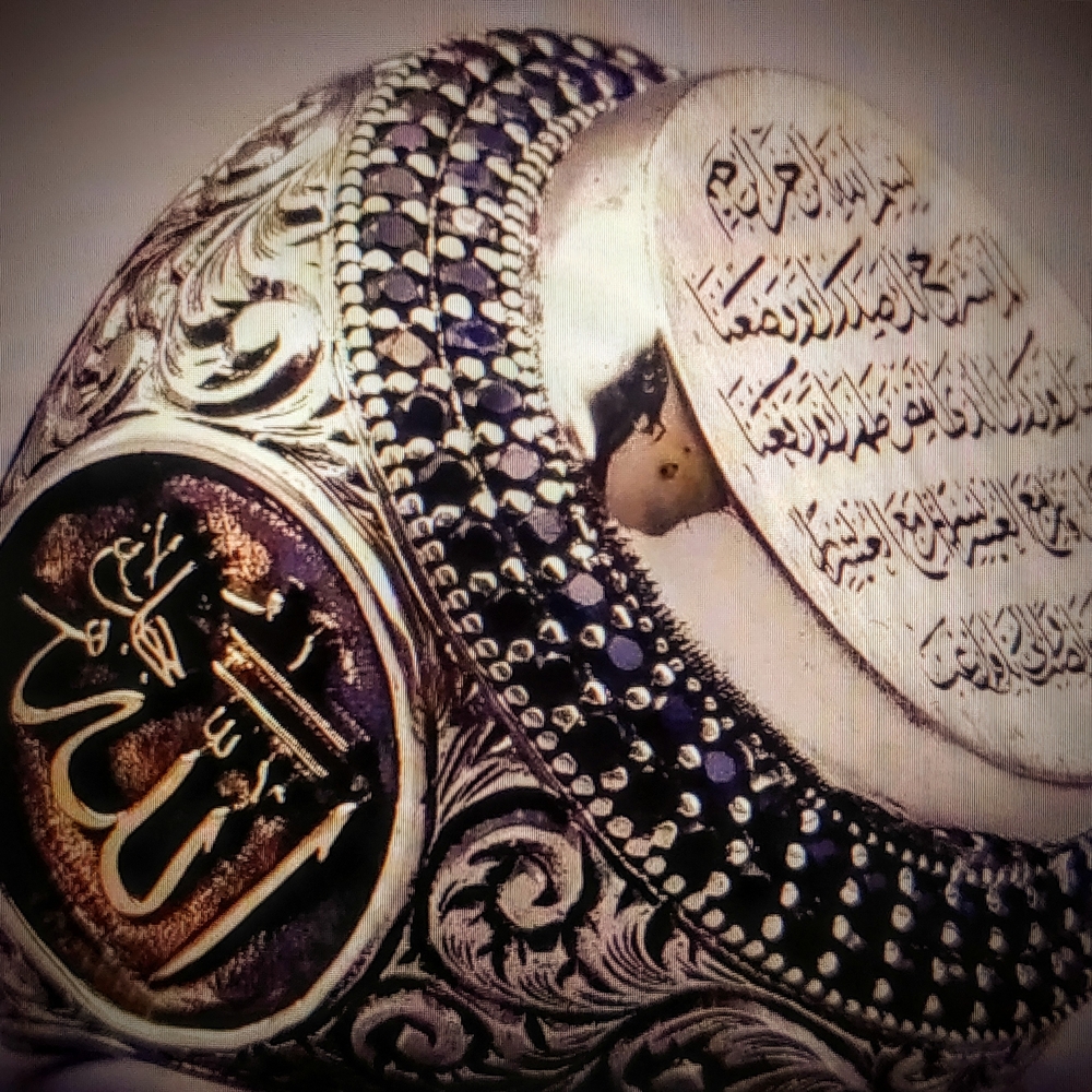 Silver and Black Men's Ring